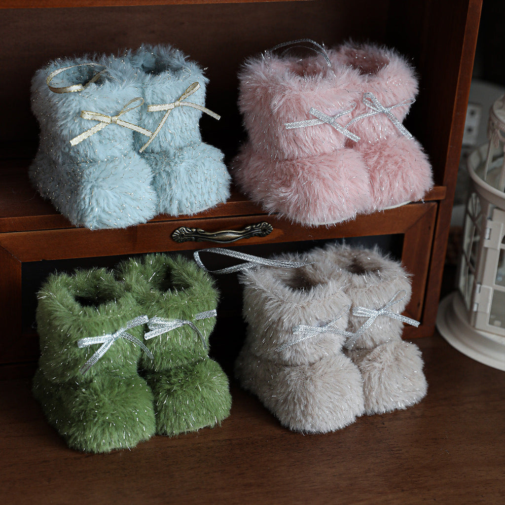 Festive Mini Boot Ornaments