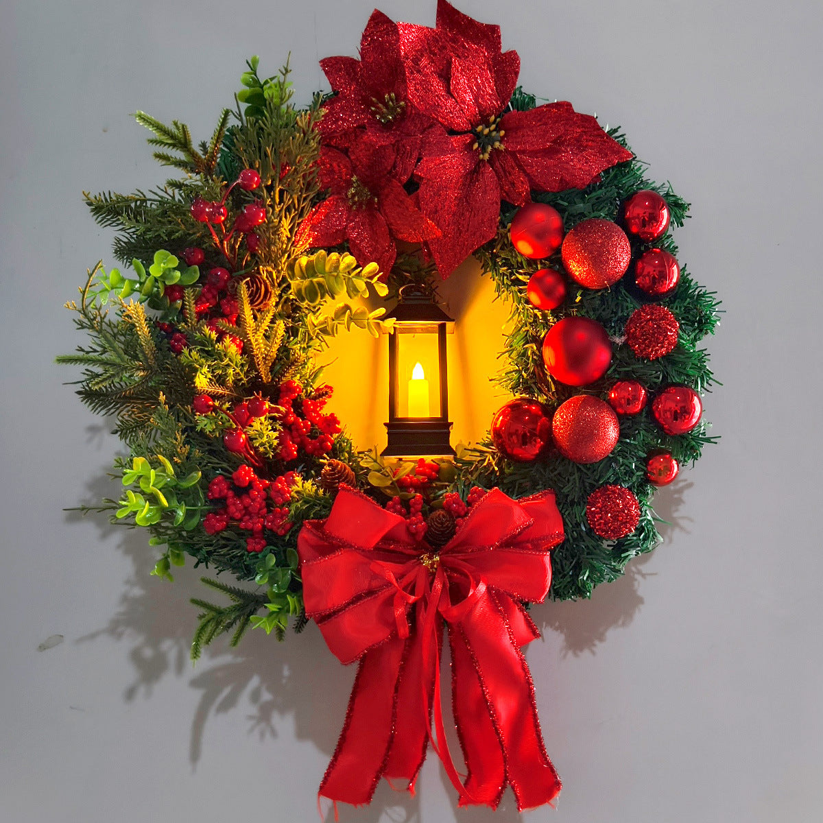 Festive Glow Wreath